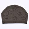 Big beetle, new with diamonds, small stars, soft, comfortable and warm wool hat, soft waxy knitted hat.