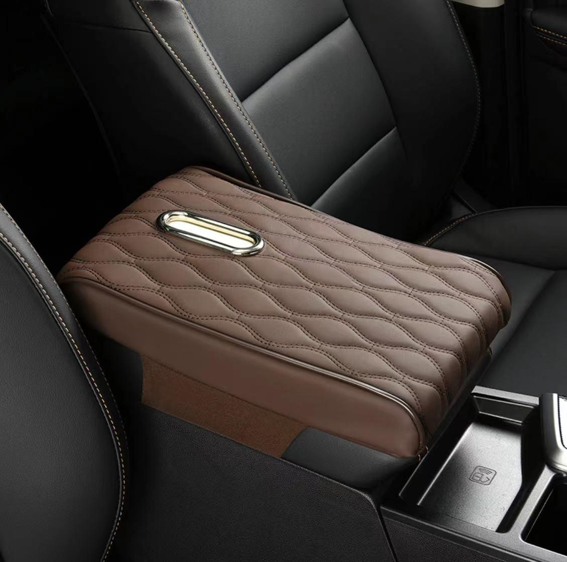 

Универсальная дышащая нескользящая подушка-бустер для автомобиля «Четыре сезона» с подлокотником и дизайном с коробкой для салфеток