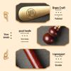 Lelandy Solid Wood Long-Handle Shoehorn with Brass Head