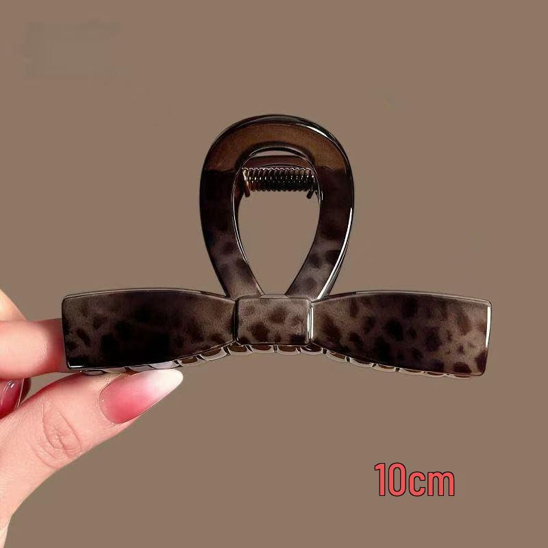 Koreanischer Eleganter Kürbisbogen Polka Dot Haarspange - Groß, Cremige Texturierte Hochsteckfrisur-Accessoire