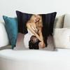 SSabrina CCarpenter Friend Anime Celebrity Merchandise AllMatch Printed Pillow Case Sofa Car Office Room Decoration Protector