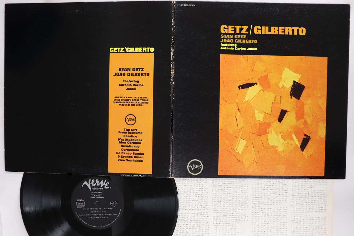 Виниловая пластинка STAN GETZ JOAO GILBERTO Getz Gilberto MV2099 VERVE 1977 Япония Джаз Б/у