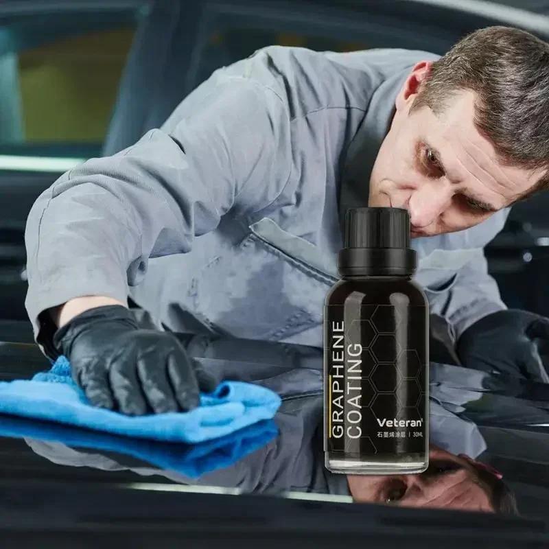 30ML Graphene Ceramic Coating with Sponge Portable Auto Car Protective Graphene Coating Agent for Prevent Scratches Chips