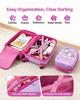 Kids Luggage Set, 2 Piece, 45.7 cm Hardside Rolling Wheels Suitcase with Hard-Shell Backpack, Unicorn Kids Carry on Luggage Set, Holiday Birthday Gift