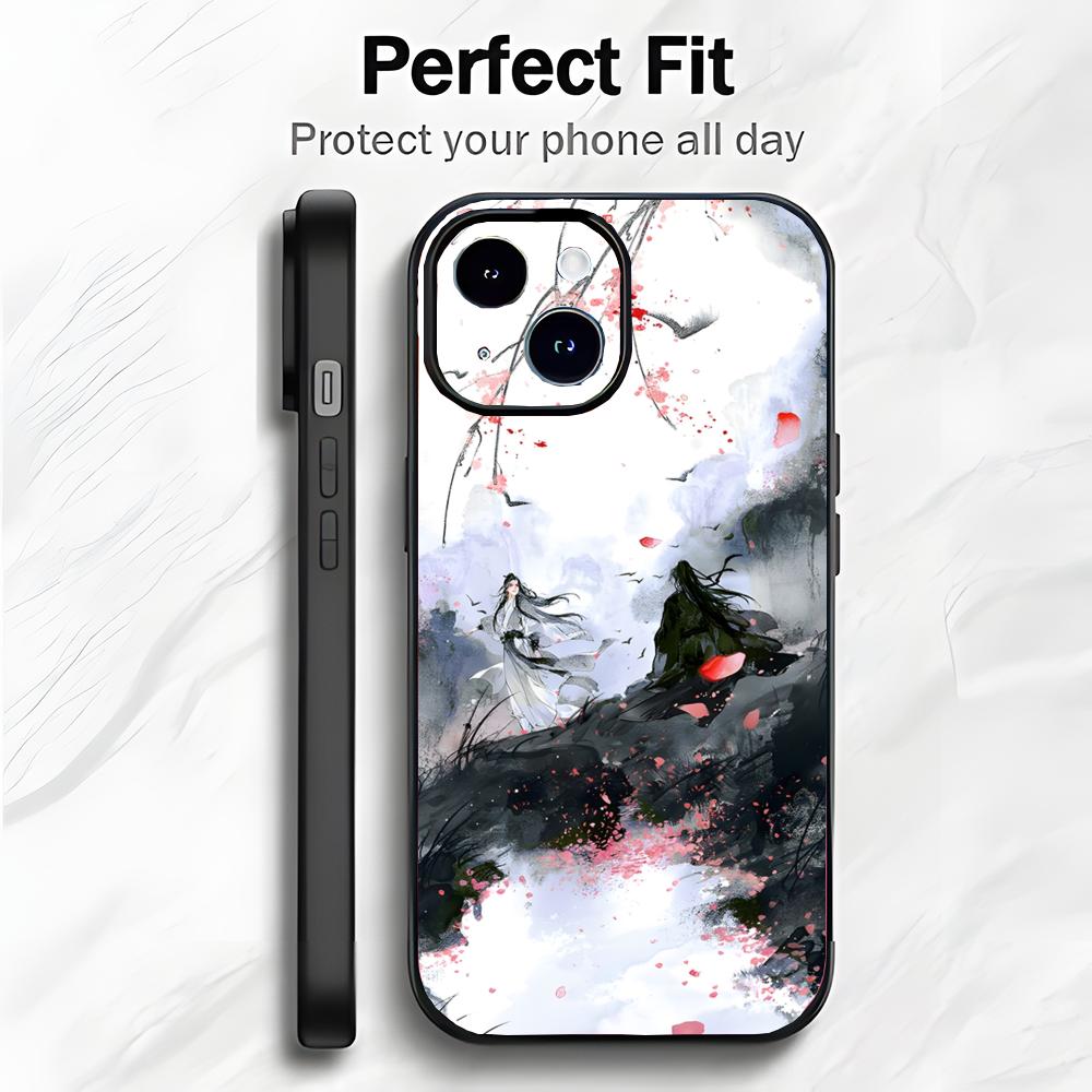 Fantasy Chinese Anime M-Mo Dao Zu Shi Phone Case Phone Case Soft Packaging Lightweight For iPhone17 16 15 14 13ProMax