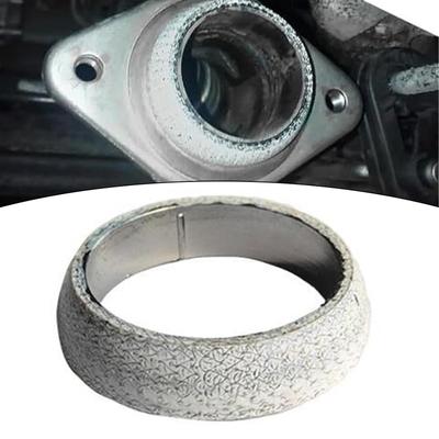 5PCS 2.56inch Inner Dia Exhaust Tail Pipe Flange Donut Gasket 201 Stainless Steel Exhaust Manifold Gasket Muffler Seal Ring