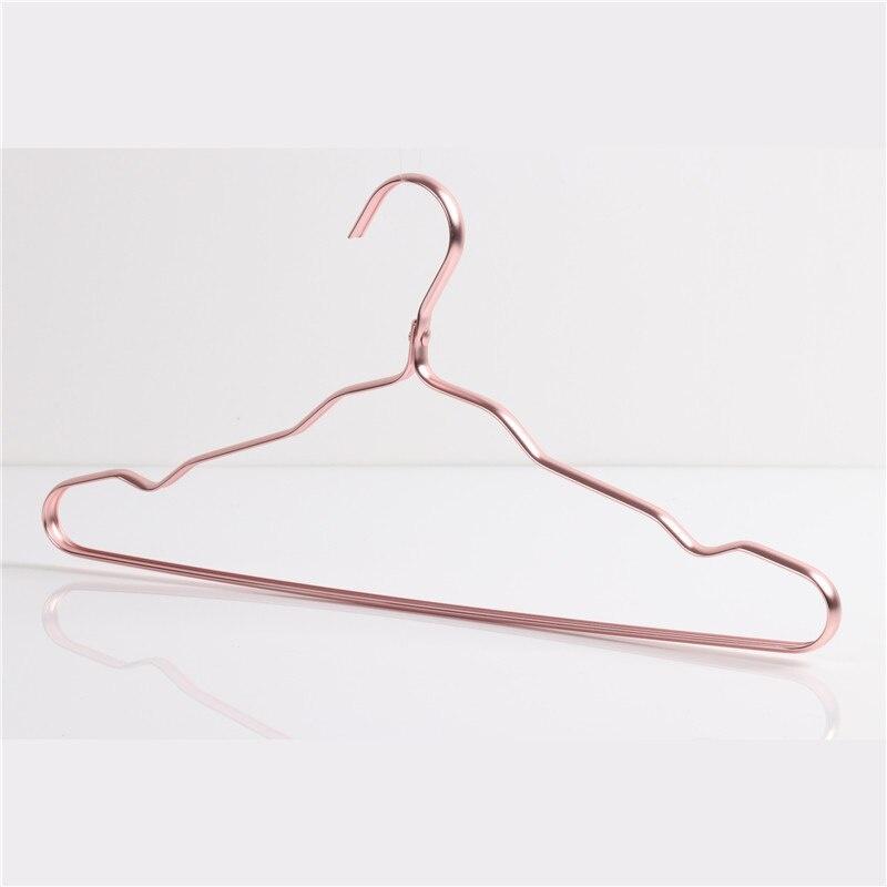 10 Pcs Aluminum Alloy Clothing Hanger ,Durable Anti Deformation Metal Closet Storage Rack Hangers,Wardrobe Space Saver Hanging Supplies Organizer