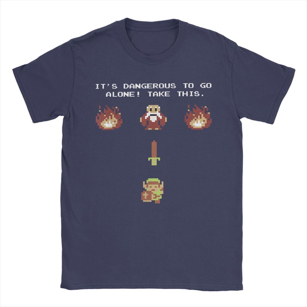Zeldas Classic NES Epic Intro TAKE THIS T Shirt Unisexs  Pure Cotton Funny TShirt Crew Neck  Tee Shirt Short Sleeve Tops 6XL