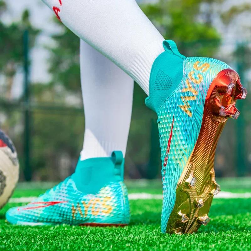 Men Football Shoes Society Football Boots Top-Level High Quality Ultralight Students Training Cleats Field Boy Football Boots