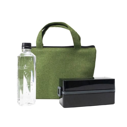 Asahi Koyo Lunch Bag, Black/Light, Lunch Tote, Bento Bag, AFFLUENT, 1 Bag