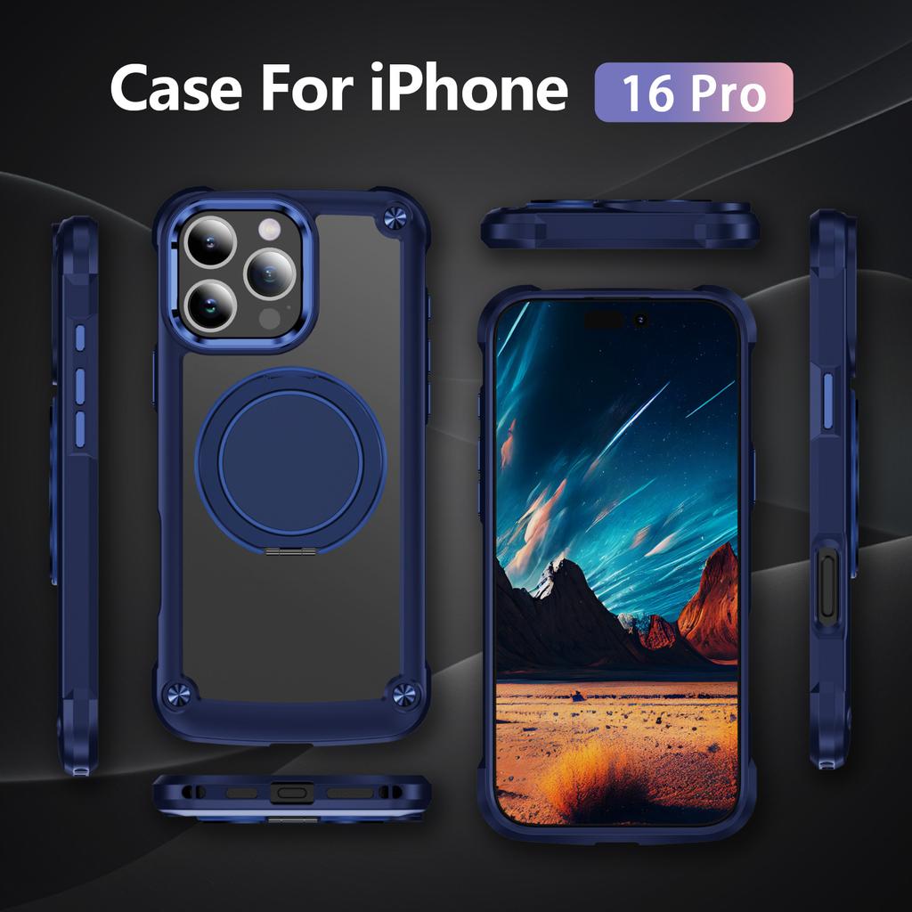 Yisimei Pouzdro na telefon Magnetický držák Otočné Protiskluzové a proti pádu Brnění pro pouzdro na telefon IPhone17