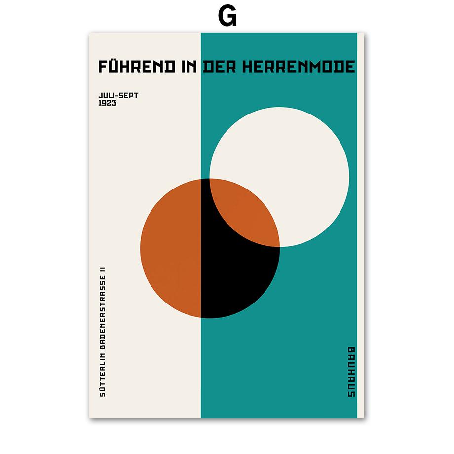 Bauhaus Geometry Color Block Line Wall Art Canva Painting Nordic Posters And Prints Wall Pictures For Living Room Interior Decor