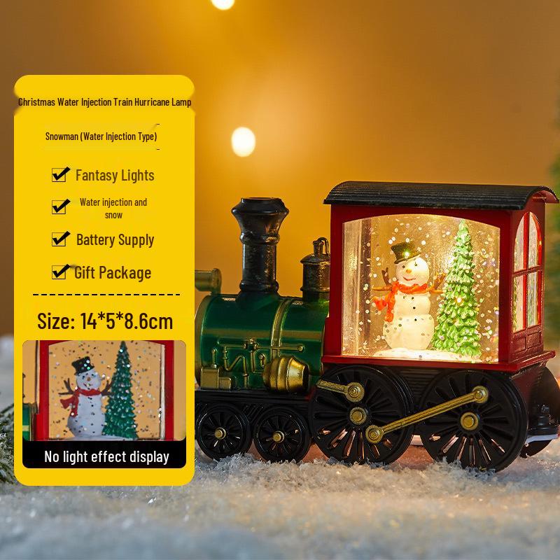 Julgransscen Lysande Vattenlykta - Skrivbordsdekoration & Köpcentrumdekoration