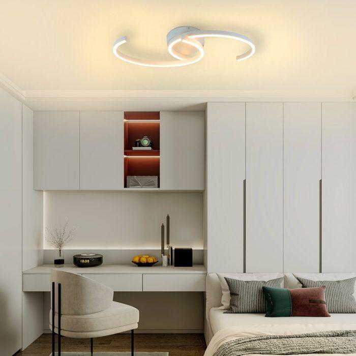 LED-Deckenleuchte - NETTLIFE - 24W 60 cm - Warmweiß 3000K - Metall - Skandinavischer Stil