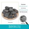 50 Catties Black Pebbles: Natural Rain Flower Stones for Courtyard and Garden Landscaping