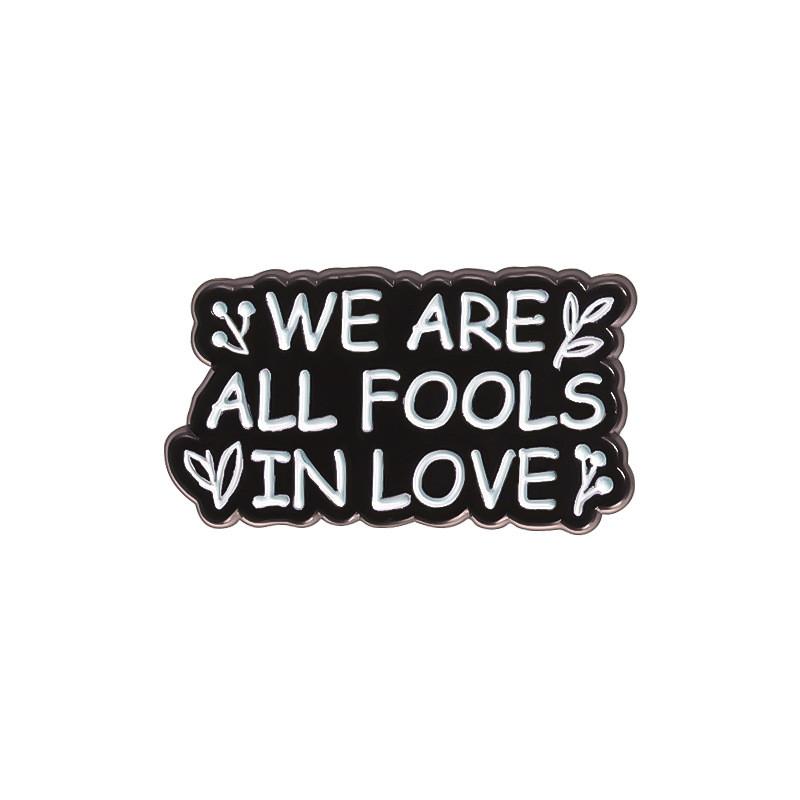 Unique Love Series Cartoon Character Brooch Pin Fashionable Metal Badge Accessory