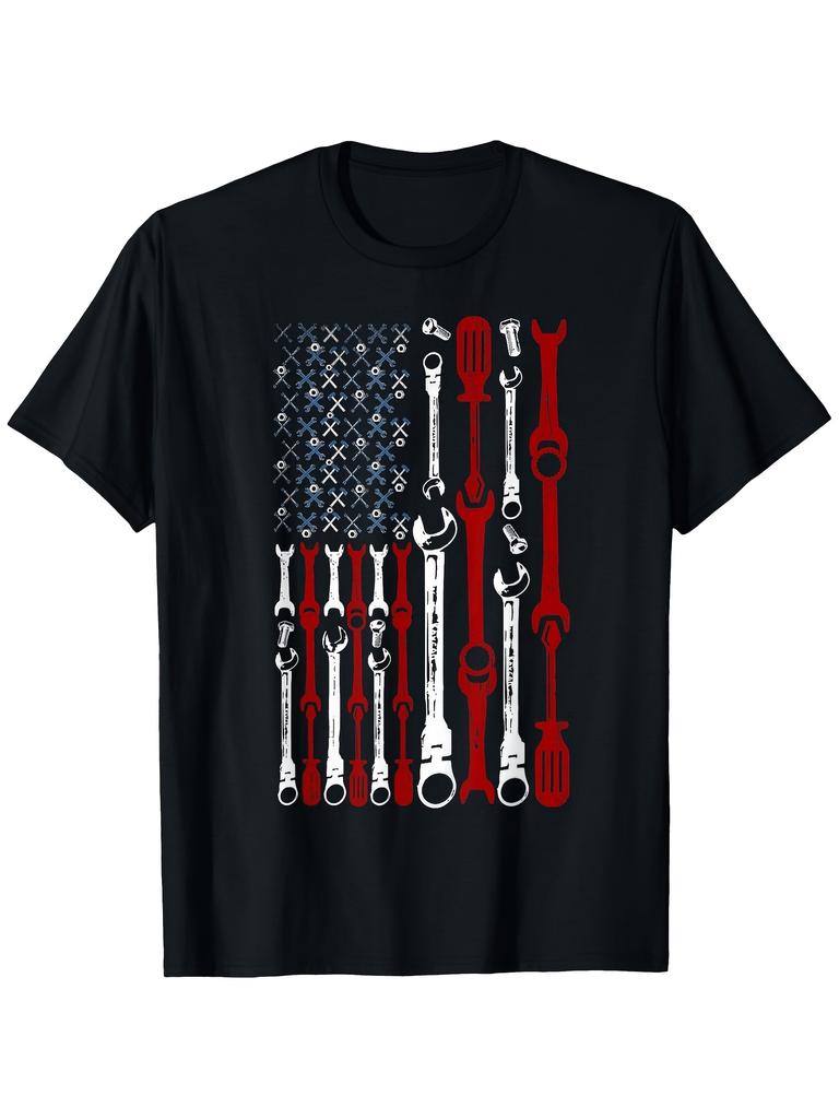 Funny Mechanic Tools Graphic Vintage Mens Summer TShirt Casual Tshirts Tops Oneck shortsleeved Tee Unisex TShirts Streetwear