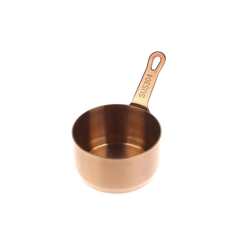 Stainless Steel Heat-resistant Stockpots Mini Sauce Pan Non-Stick Milk Cup With Long Handle Kitchen Gravy Boats Steak Sauce Cup