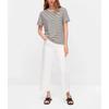MD Spring New Arrival Standard Cotton Tee Base Shirt Tops round Neck Stripes T-shirt Women's Short Sleeve