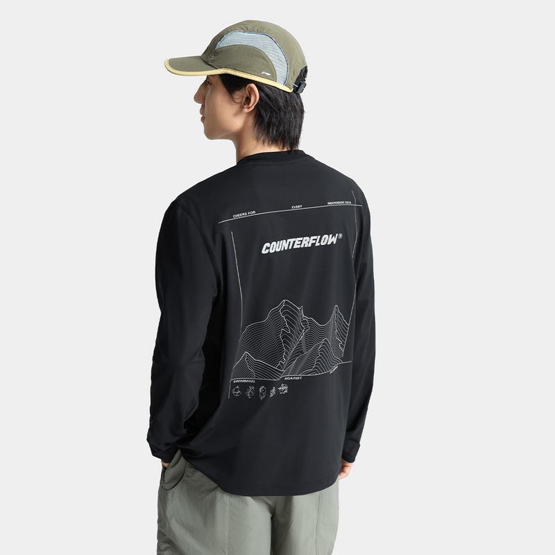 Li Ning CF Tracing T Shirt Men's Black ATLV089-5