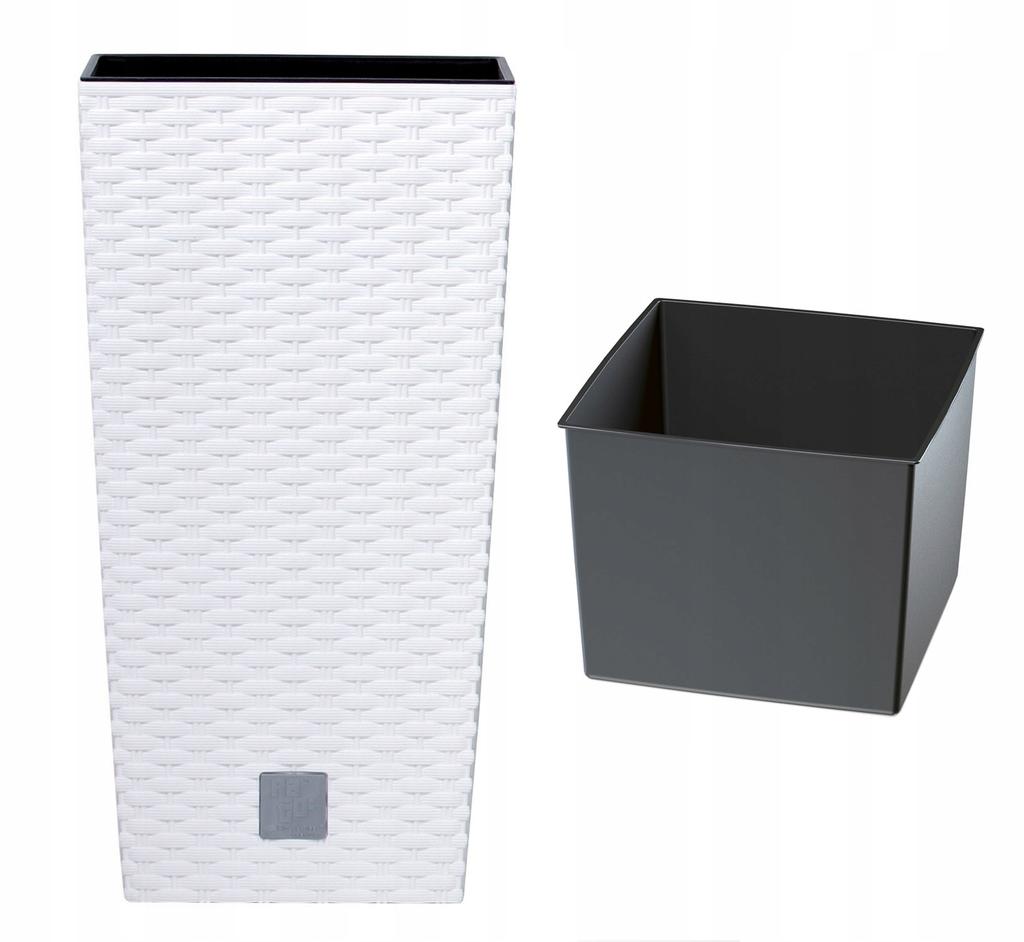 RATO DRTS170 Tall Flowerpot with Insert | White