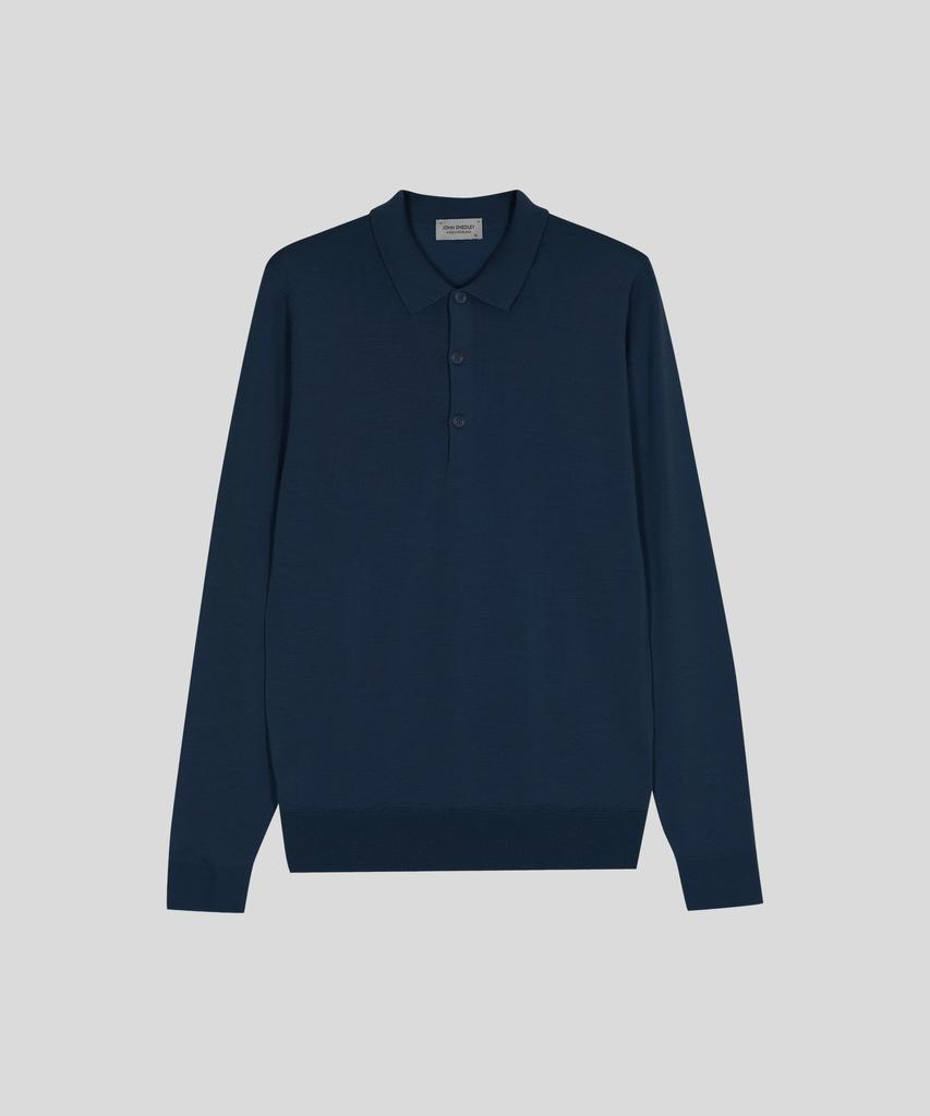 JOHN SMEDLEY Belper Extra Fine Merino Wool Standard Fit Polo Knit Seasonal 9 Colors (B Type)