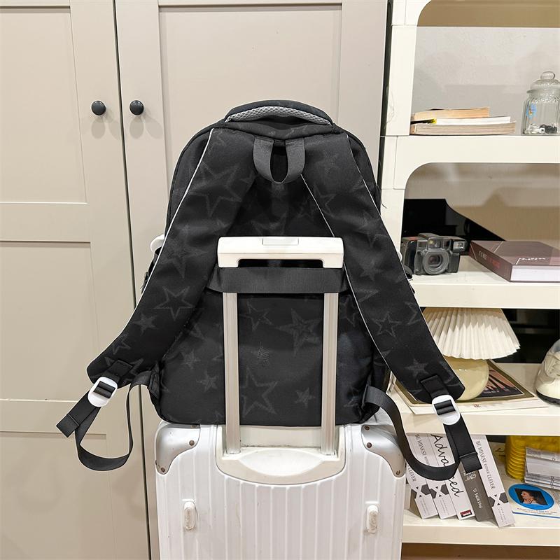 Student Schoolbag Women's Star Printed Backpack Men's Computer Bag