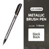 Guangna GN550 Gold & Silver Paint Pen for DIY Photo Albums & Black Cardstock Highlighting.