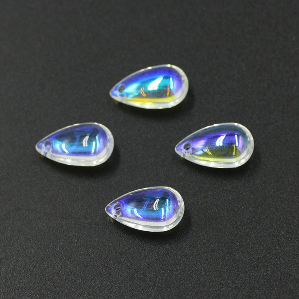 Pack of 100/50 Top Drilled Teardrop Glass Beads Handmade Jewelry Making Material Teardrop Glass Pendants Adornments