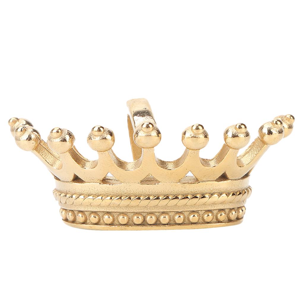 Replacement Zipper Pulls Titanium Steel Golden Crown Shaped Pendants Clothes Accessories for Elderly