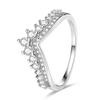 Size 6 -9 Inch Authentic 925 Silver Women Stackable Ring Girl 'S Luxury Wedding Finger Rings