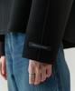 Ostkaka Cashmere Collar Handmade Short Coat Black