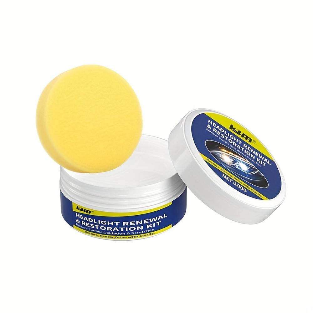 

Универсальный набор для ремонта фар автомобиля 100 г - Полироль для фар, Удаляет окисление, Восстанавливает прозрачность, Не требует шлифовки, Полировка