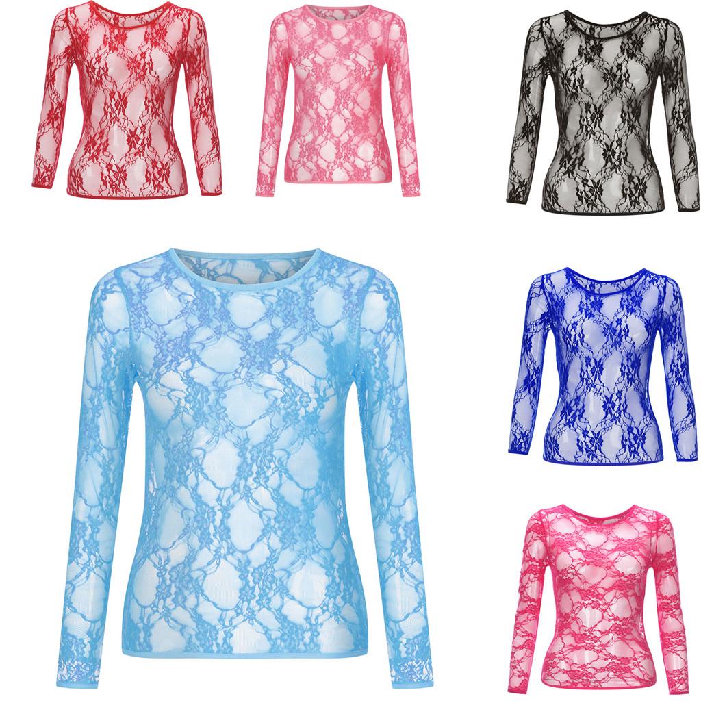 

Женская мода Дамы с длинным рукавом Цветочное кружево Женское сексуальное белье