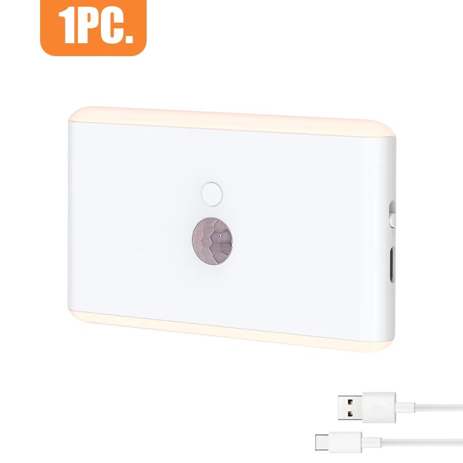 Night Light with Motion Sensor Indoor Bright LED Lamp 3 Modes Stair Lighting Dimmable LED Lights for Bedroom Cabinet Lamp