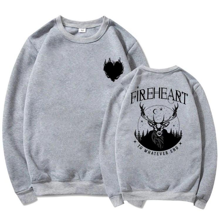 Comfortable Casual Pullover Hoodie Sweatshirt Women Clothes SJM Acotar Aelin Galathynius Throne of Glass Fireheart To Whatever End S серый