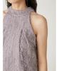 FRAY Fringe Jacquard Halter Top Size F I.D. Women's FWFB252116, Gray,