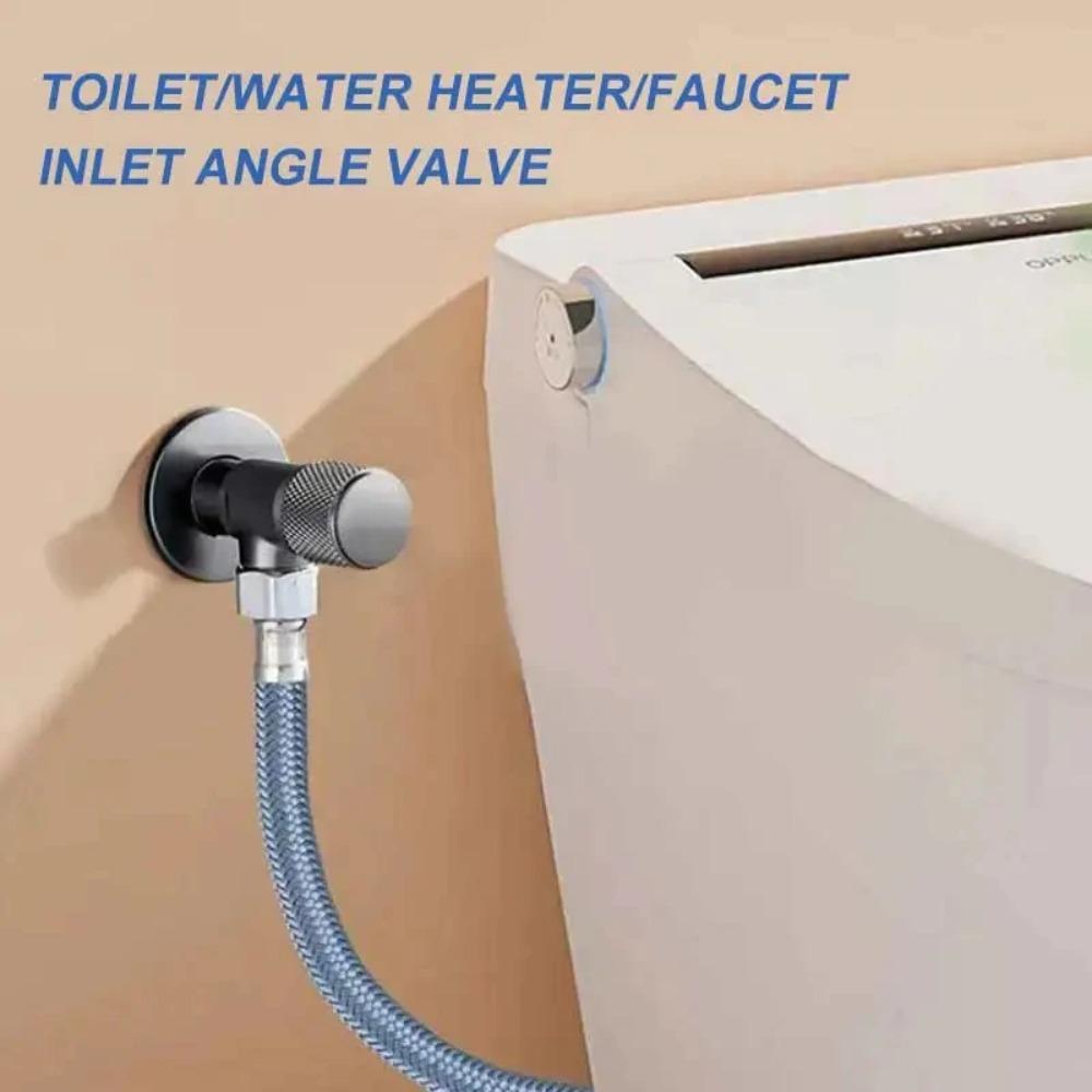 Heavy Duty Brass Angle Valve G1/2 Inch Water Stop Control for Toilet Bidet Washing Machine Heater Sink Universal Supply Fitting