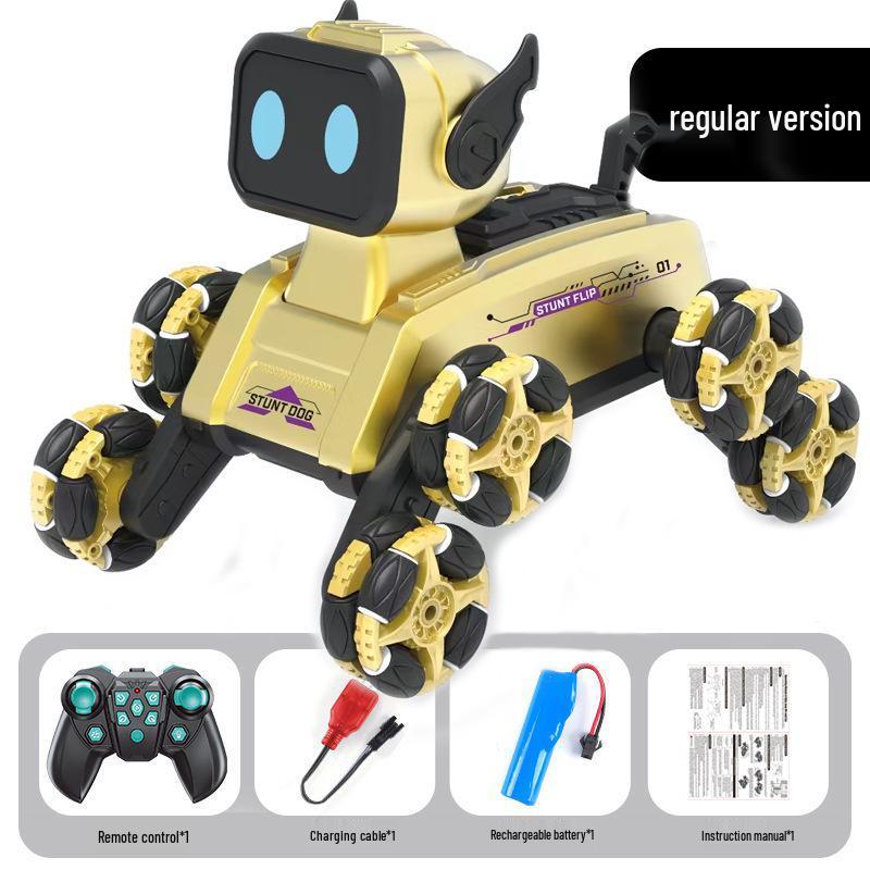 New Eight-Wheel Stunt Car & Intelligent Dog Gesture Control Toy for Boys