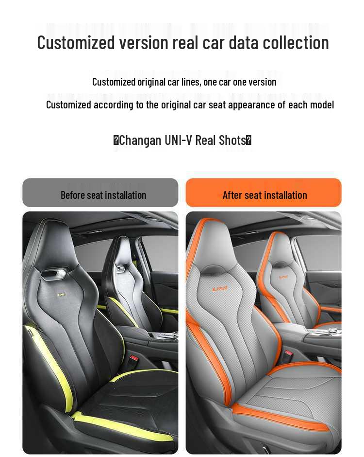 All-Season Breathable Seat Cover for 23-26 Changan UNI-V Models