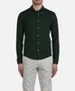 PANICALE Green Soft Jersey Open Shirt