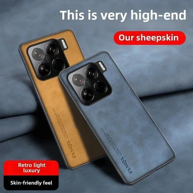 Case For Xiaomi 17T 17TPro Sheepskin Leather Shockproof Silicone Soft Frame Cover For Mi 17T Pro Phone Bumper Protection Shell