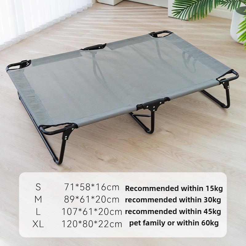 Dogs Camp Bed Summer Breathable and Moisture-proof Stable Large Dog Bed Foldable Wear-resistant Dog Accessories Products