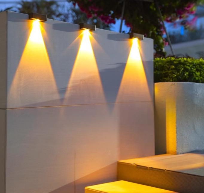 Waterproof Solar Wall Light for Courtyard, Villa, Garden, and Home - Outdoor Atmosphere Lighting