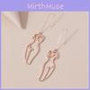 Stylish Human Face Outline Drop Earrings For Women Perfect For Gifting