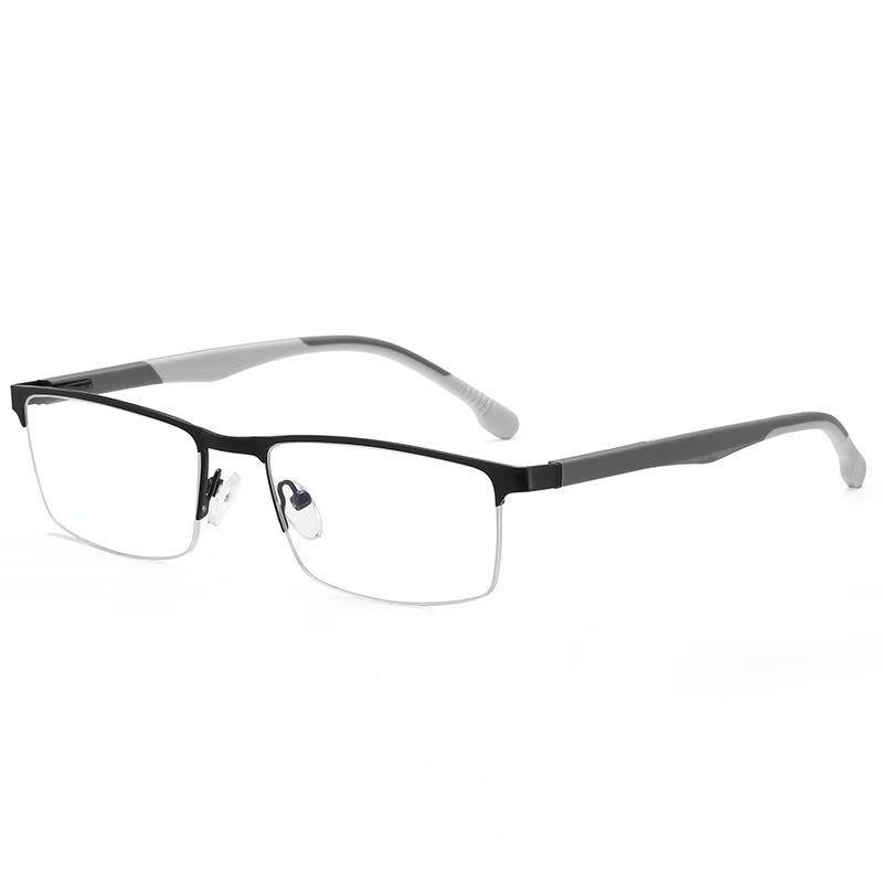 Business texture half-frame flat glasses anti-blue reading glasses men s anti-blue reading glasses rack anti-blue light without prescription