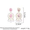 Ladies Light Luxury Design Elegant Imitation Pearl Tassel Flower Earrings Fashionable and Versatile Unique Design Sense Earrings