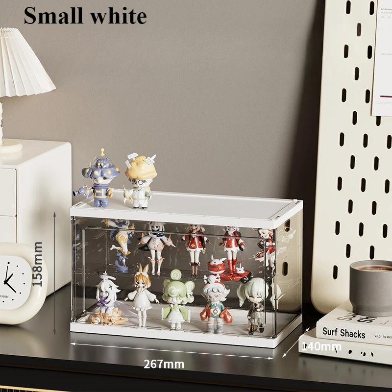 Dustproof Cartoon Toy Display Box Transparent Simple Shoes Cabinet Door Stackable Shoe Cabinets Detachable Bedroom Storage Boxes