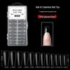 Japanese Teardrop Nail Art: Transparent, Seamless, Full-coverage, Long Almond-shaped Tips. 240 Pieces.