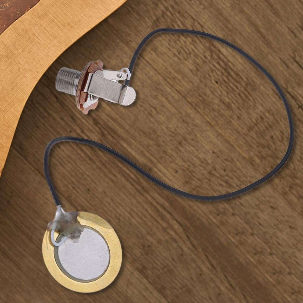 Pickup Piezo Transducer Pickups Prewired Amplifier Self-Adhesive Guitar Sound Sensor Universal for Acoustic Guitar Ukulele China Mainland